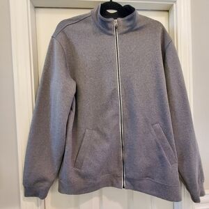 Men's Pebble Beach Performance Gray Full-Zip Jacket Size L